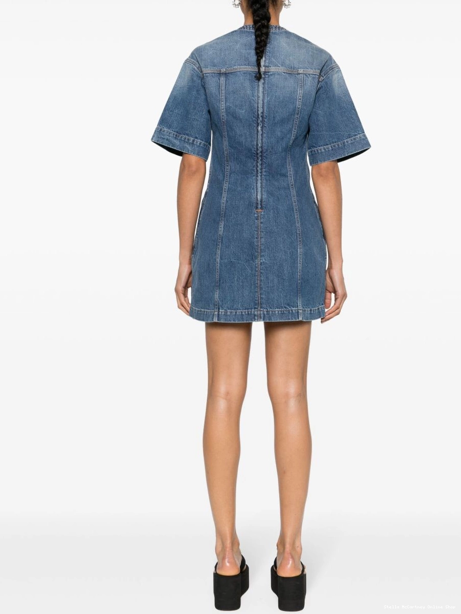 Cheap Stella McCartney Women denim dress mini panelled 0815